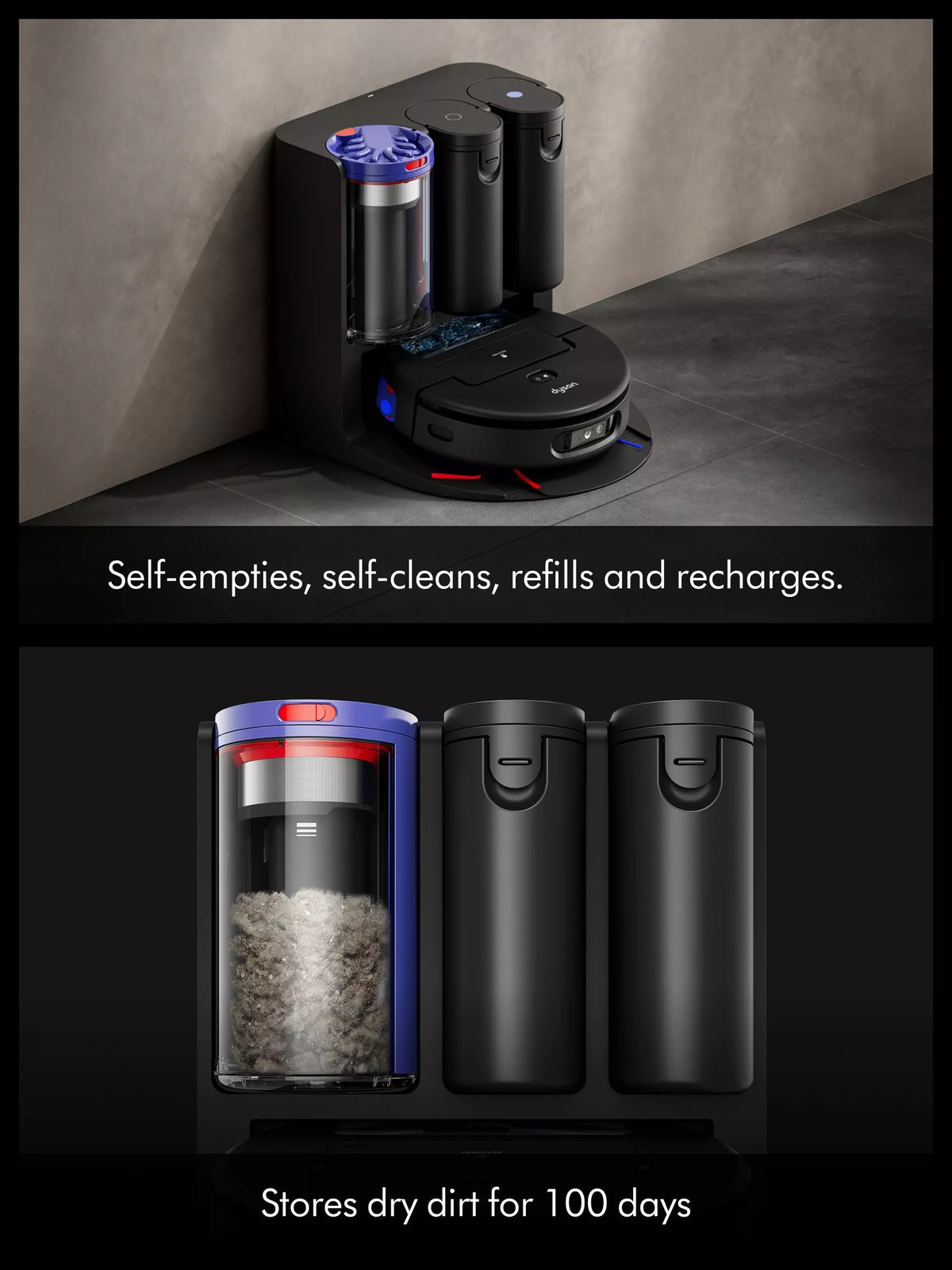 Dyson RB05 Spot+Scrub™ Ai Robot Vacuum Cleaner – Black