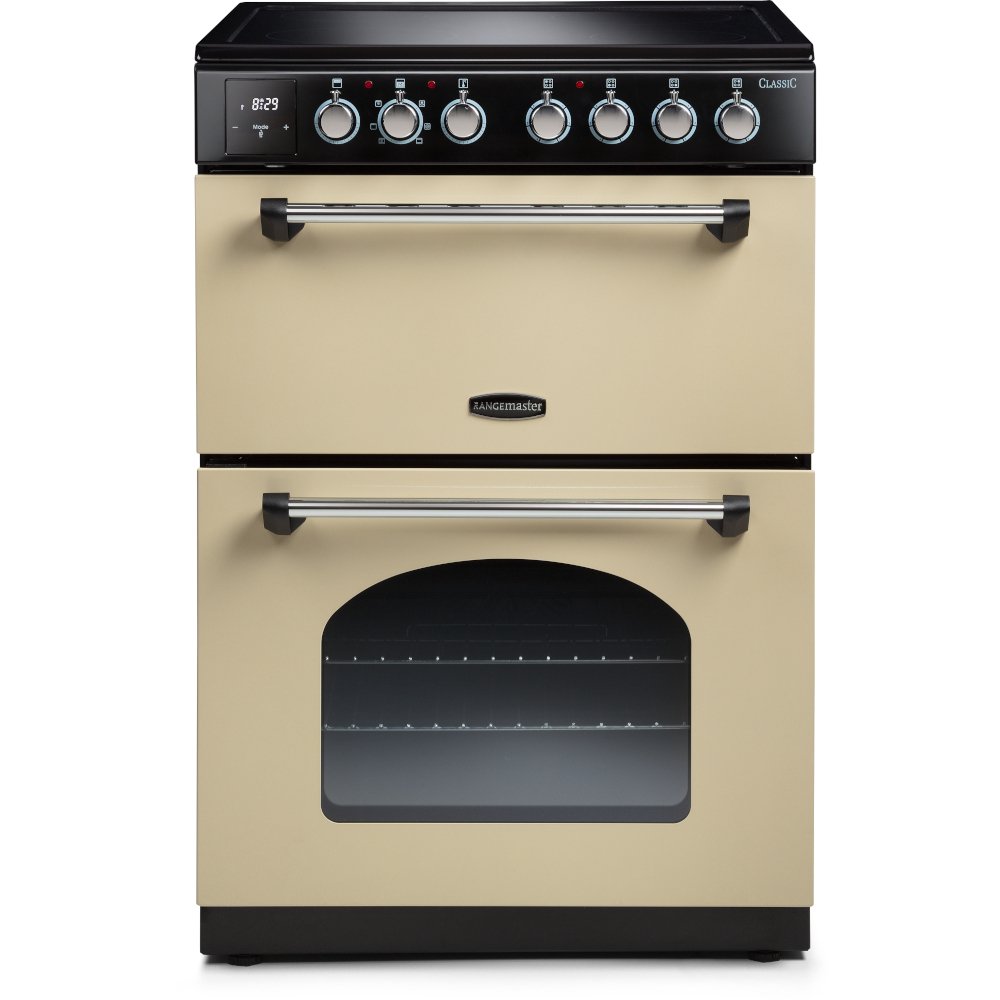 Rangemaster cla60eicr  Classic Cream with Chrome Trim  induction Cooker with Double Oven