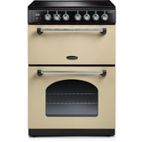 Rangemaster CLA60EICR/C Classic Cream with Chrome Trim Induction Electric Cooker with Double Oven