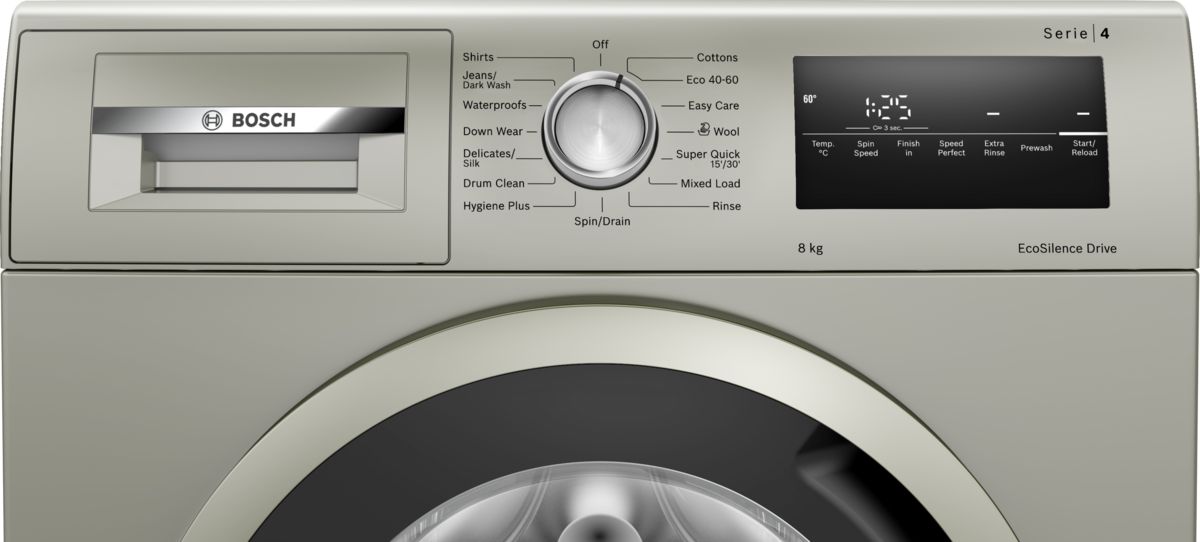 Bosch WAN282X2GB 8kg 1400 Spin Washing Machine - Silver