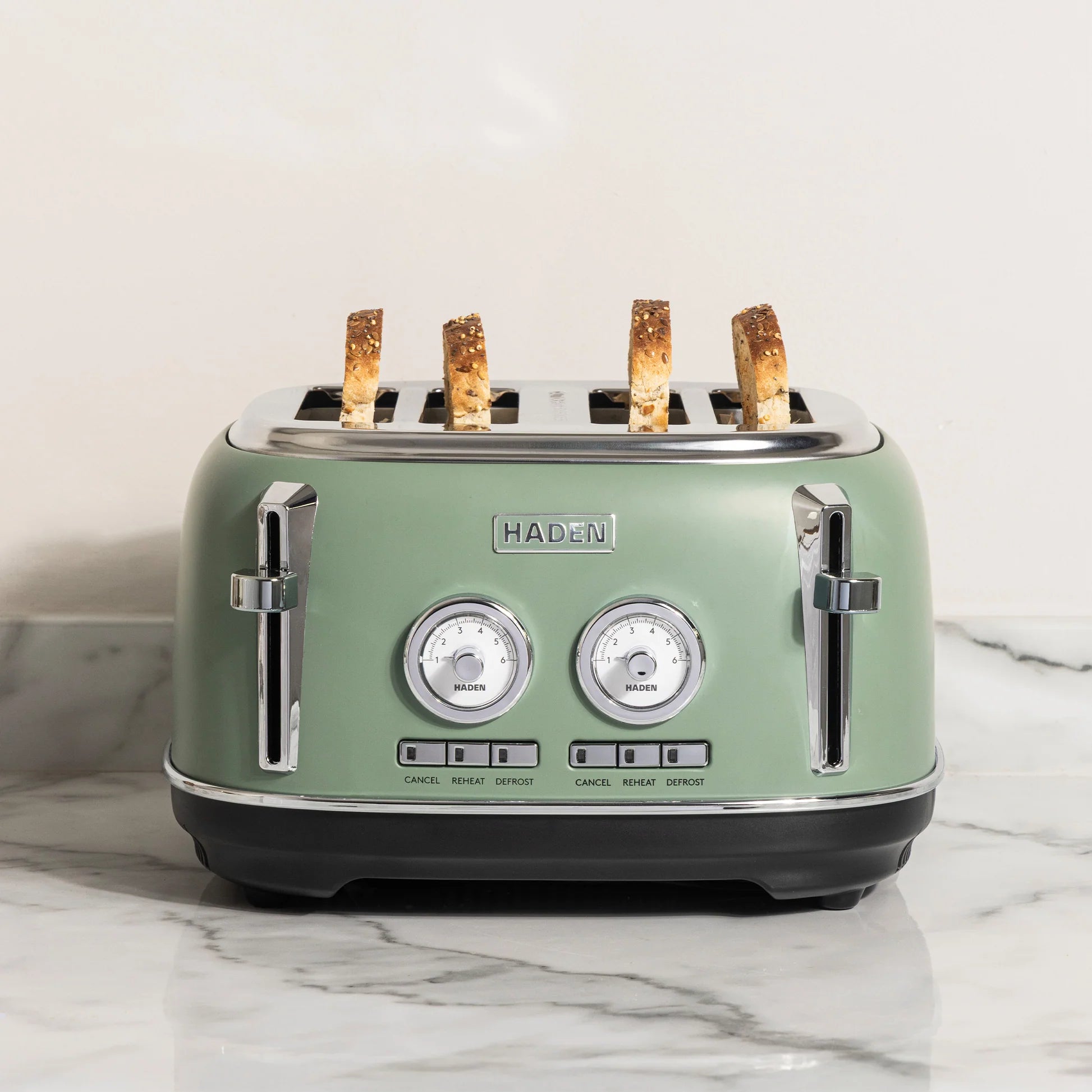 Haden Jersey 4 Slice Toaster - Cedar Green