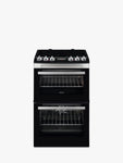 Zanussi ZCV46250XA 55cm Double Oven Electric Cooker With Ceramic Hob - stainless