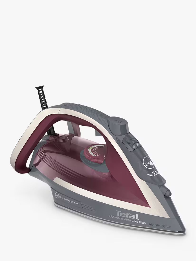 Tefal Ultraglide Anti-Scale Plus FV5872 Steam Iron / Grey & Purple