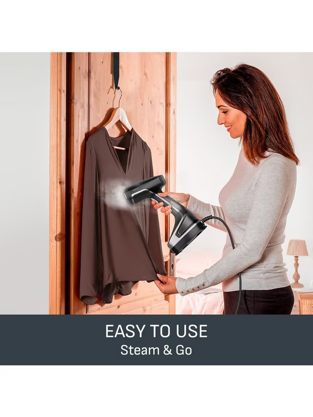 Tefal DT8270 Access Steam Force Handheld Garment Steamer – Black & Silver