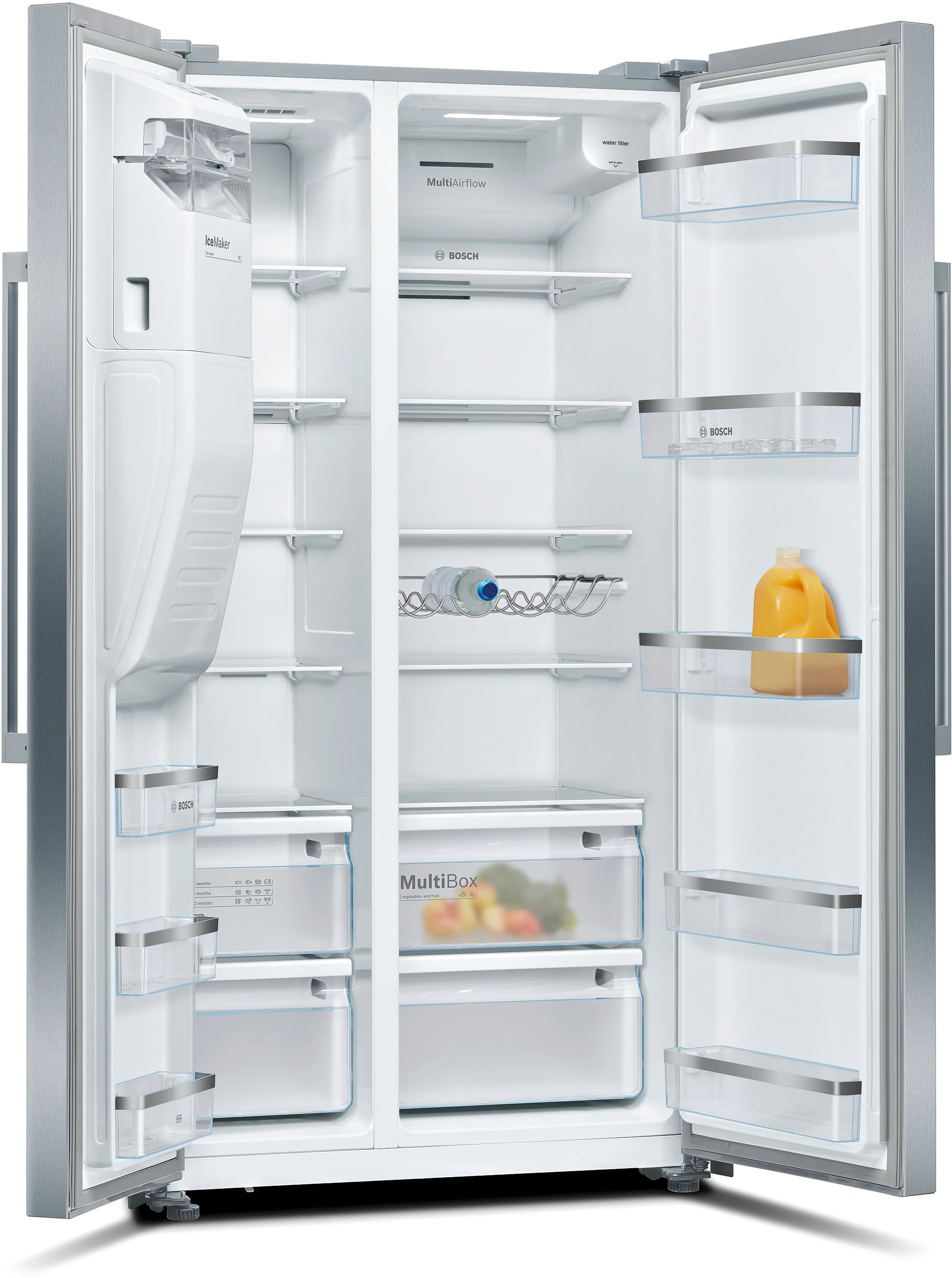 Bosch Series 6 KAD93AiERG American Fridge Freezer, Stainless Steel