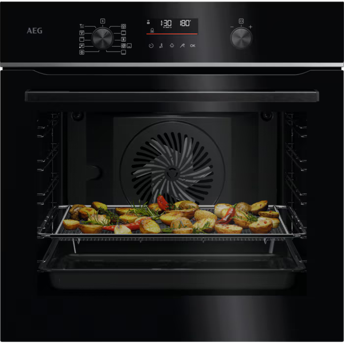 AEG NBS6P521AB 6000 SenseCook Pyrolytic  Clean Built-in Single Oven - Black