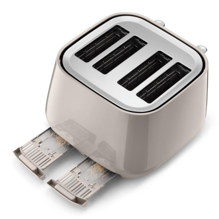 De’Longhi CTY4003.BG Eclettica 4 Slice Toaster – Beige