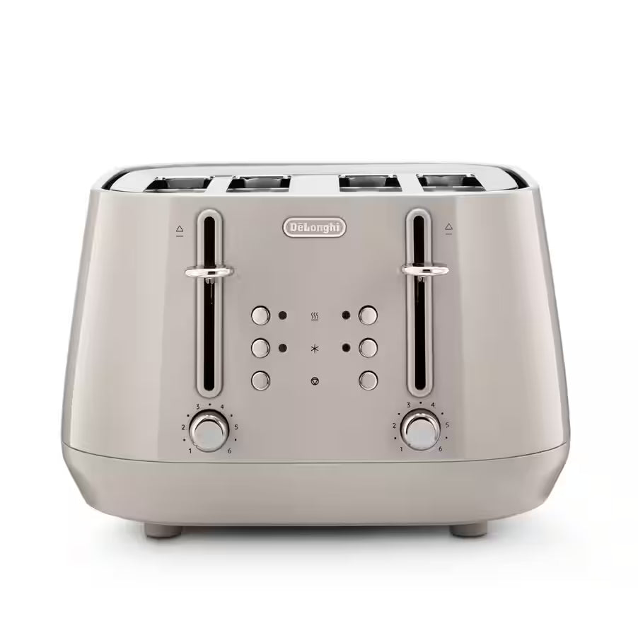 De’Longhi CTY4003.BG Eclettica 4 Slice Toaster – Beige