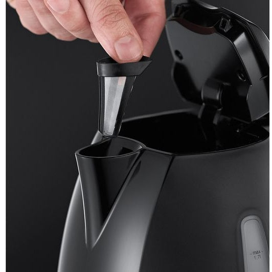 Russell Hobbs 21271 Textures Black Kettle – 1.7L Rapid Boil Electric Kettle