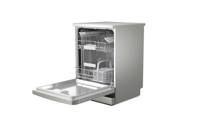 Bosch Series 4 SMS4HKI00G Standard Dishwasher - Silver Inox - D Rated