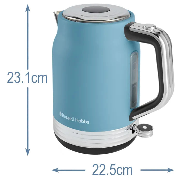 Russell Hobbs Hanley Retro Blue Kettle – 1.7L Rapid Boil Electric Kettle