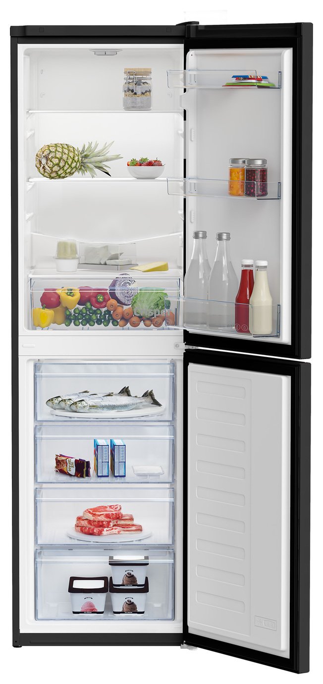 Beko CFG4582B Freestanding Frost Free Fridge Freezer - Black