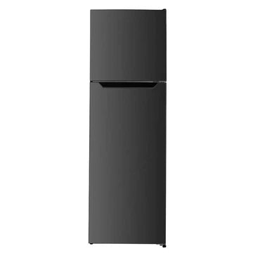 BELLING 195/52LITRE 167X55CM TOTAL NO FROST FRIDGE FREEZER - BLACK STEEL