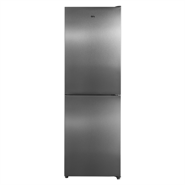 SIA STNF185DXE 317L No Frost Freestanding Fridge Freezer in Inox/Silver