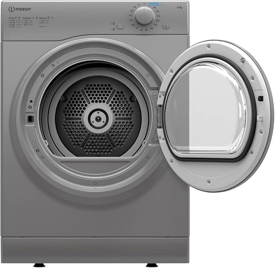 Indesit I1D80S 8kg Air-Vented Tumble Dryer - Silver