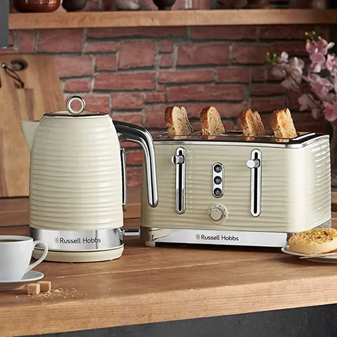 Russell Hobbs 24383 Inspire 4 Slice Toaster - Cream
