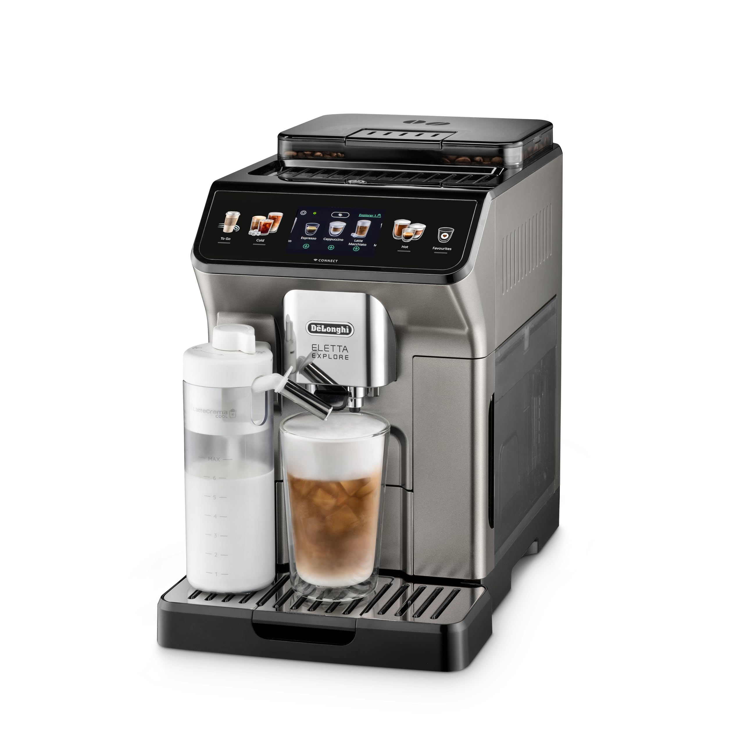 DELONGHI Eletta Explore ECAM450.86.T Smart Bean to Cup Coffee Machine - Silver