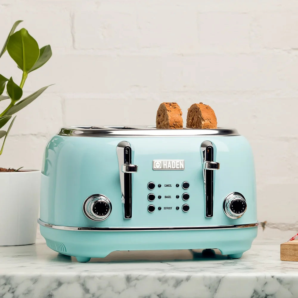 Haden Heritage Turquoise 4 Slice Toaster