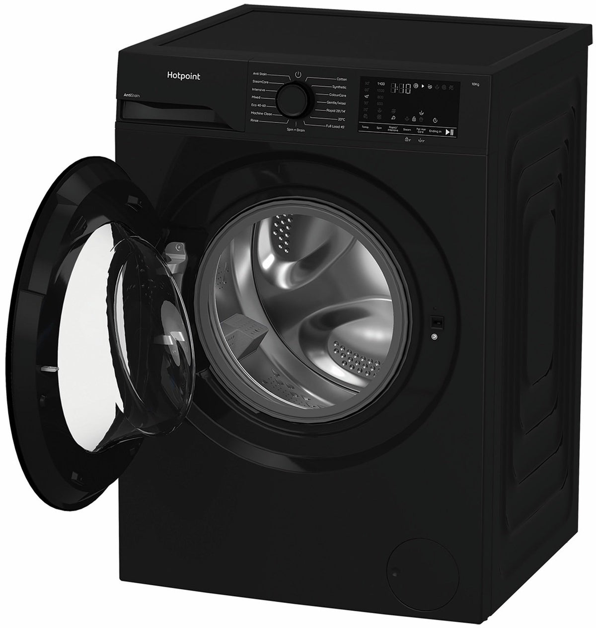 Hotpoint H101BANTISTAINUK 10KG 1400 Spin Washing Machine - Black