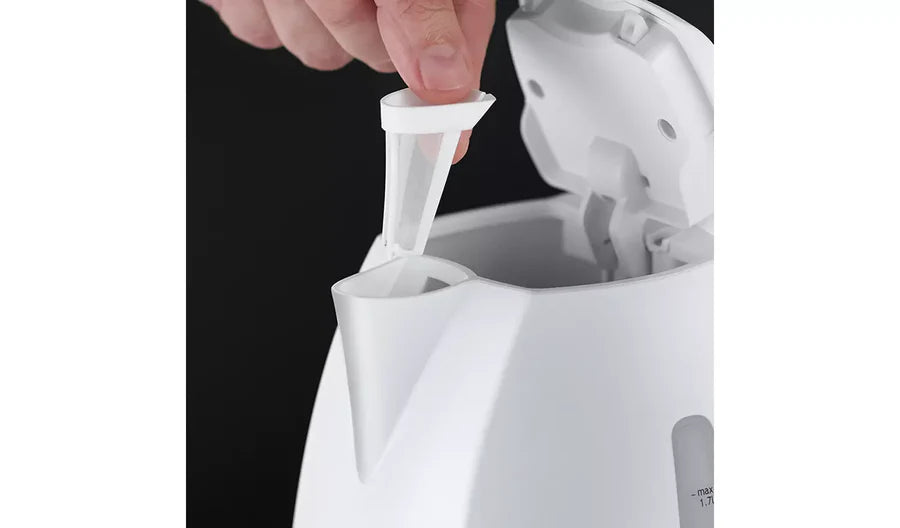 Russell Hobbs 21270 White Textures Kettle – 1.7L Rapid Boil Electric Kettle