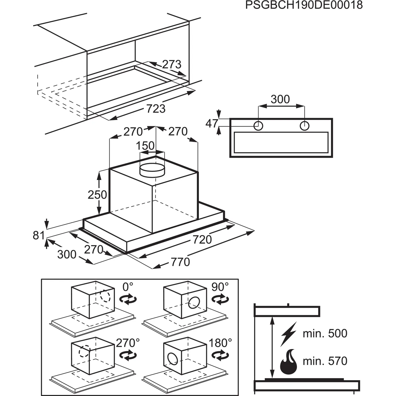 AEG DGE5861HM Cooker Hood - Stainless Steel