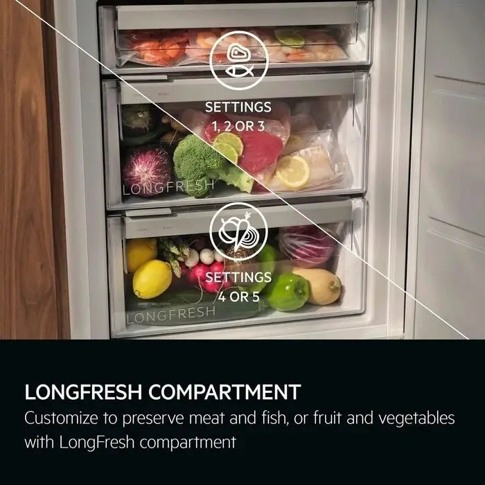 AEG NSK9Z181EC Integrated tall larder Fridge,