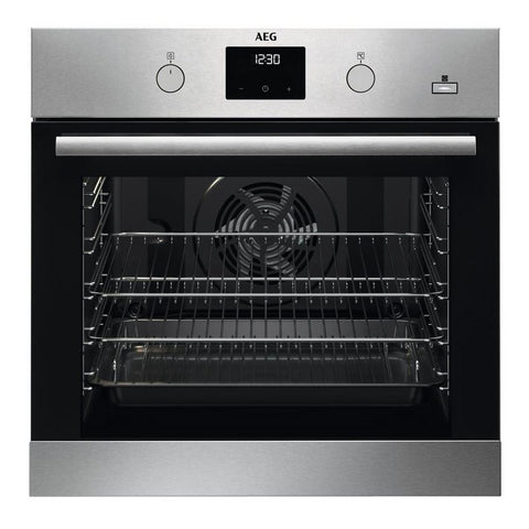 AEG BES35501EM 62.5cm Built In Electric Single Oven - Stainless Steel