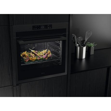 AEG BPE748380T 63.5cm Built In Electric Single Oven - Matte Black