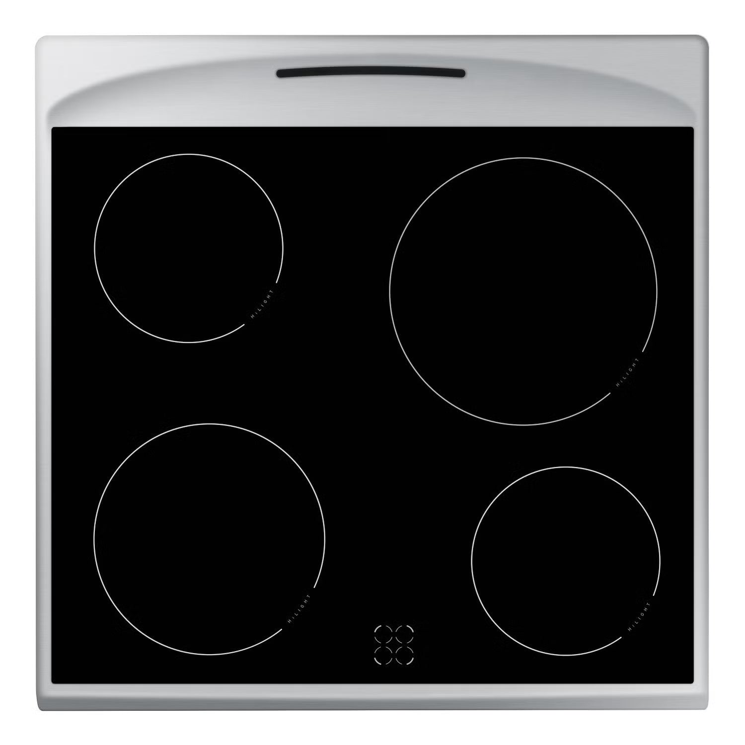 AMICA AFC602SS 60 cm Electric Ceramic Cooker - Black & Stainless Steel