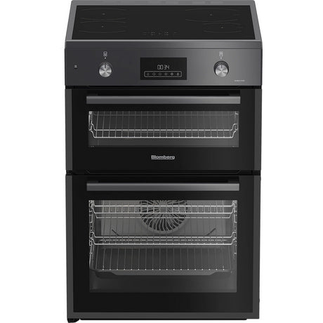 Blomberg HIRN651N 60cm Double Oven Electric Cooker with Induction Hob - Anthracite