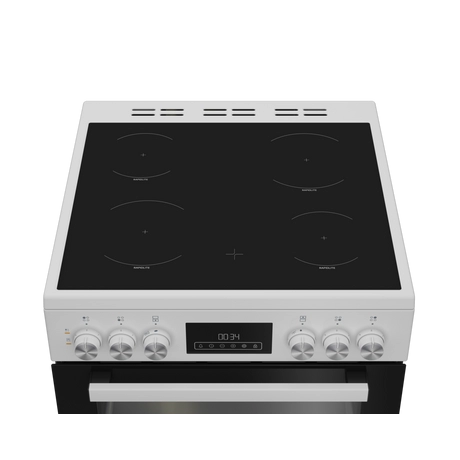 Blomberg HKRN651W 60cm Double Oven Electric Cooker with Vitroceramic Hob - White