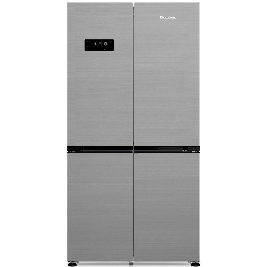 Blomberg KQD114VPX 90.8cm 60/40 Dual Cooling Frost Free American Fridge Freezer - Brushed Steel KQD114VPX