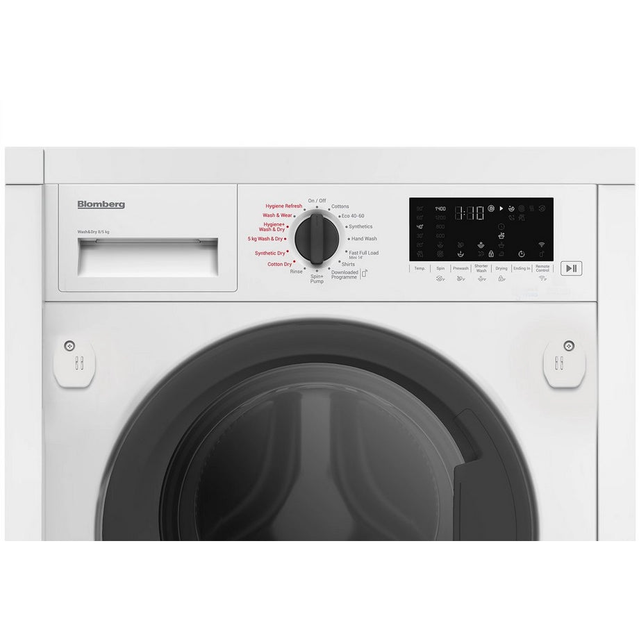 Blomberg LRI1854110 8kg/5kg 1400 Spin RecycledTub Integrated Washer Dryer - White