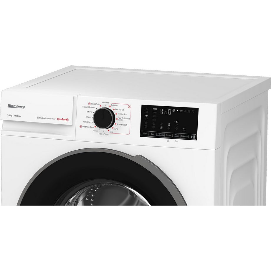 Blomberg LWA18461W 8kg 1400 SpinSave Washing Machine - White.