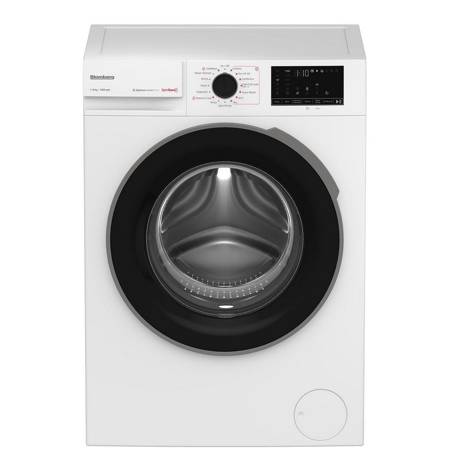 Blomberg LWA18461W 8kg 1400 SpinSave Washing Machine - White.