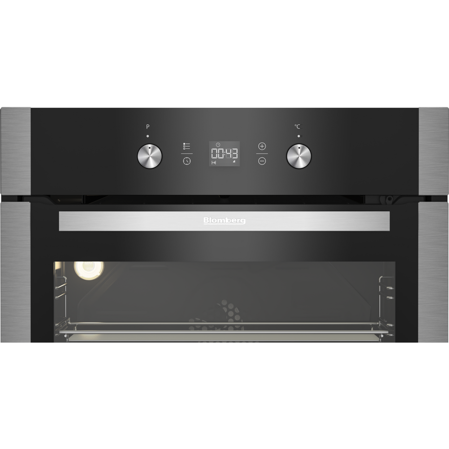 Blomberg OEN9331XP 59.4cm Built In Pyrolytic Electric Single Oven - Stainless Steel