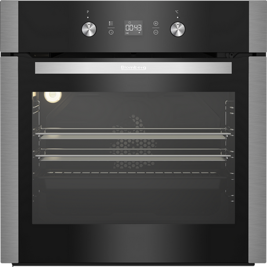 Blomberg OEN9331XP 59.4cm Built In Pyrolytic Electric Single Oven - Stainless Steel