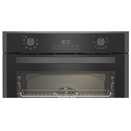 Blomberg ROEN9222DX 59.4cm Built In Single AeroChef Multi-Function Oven - Dark Steel