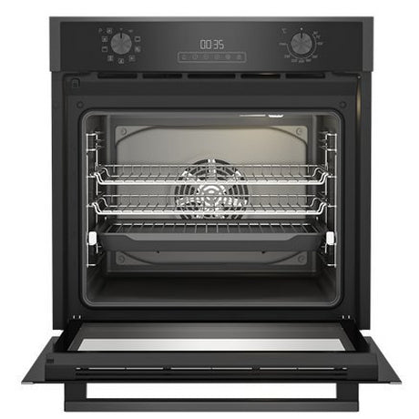 Blomberg ROEN9222DX 59.4cm Built In Single AeroChef Multi-Function Oven - Dark Steel