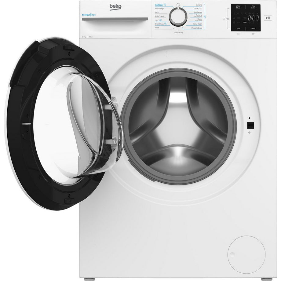 Beko BMN3WT3841W 8kg 1400 Spin EnergySpin Washing Machine - White