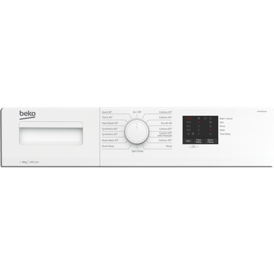 Beko WTK74011W 7kg 1400 Spin Washing Machine - White