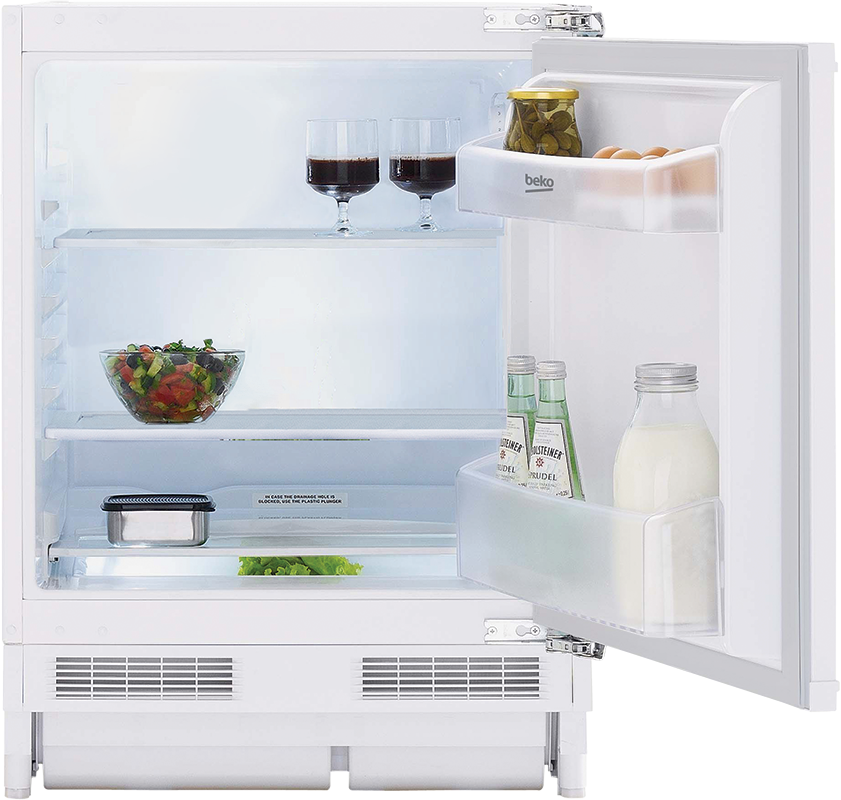 Beko BLS4682 Integrated Under Counter Fridge -  White