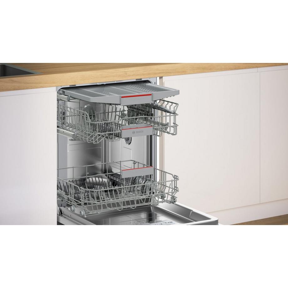 Bosch SMV6ZCX10G Built In Dishwasher - Stainless Steel - 14 Place Settings