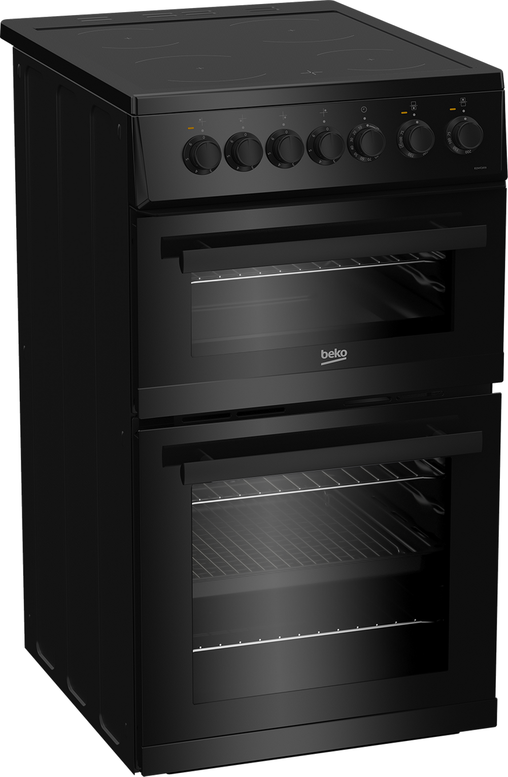 Beko EDVC503B 50cm Electric Double Oven - BLACK