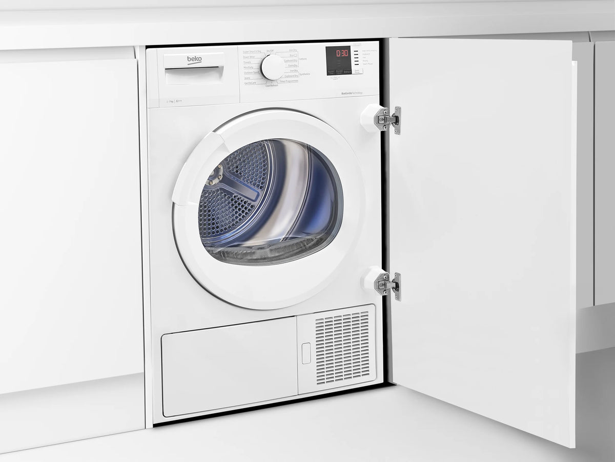 Beko NTIKP71131W 7kg Integrated Heat Pump Tumble Dryer