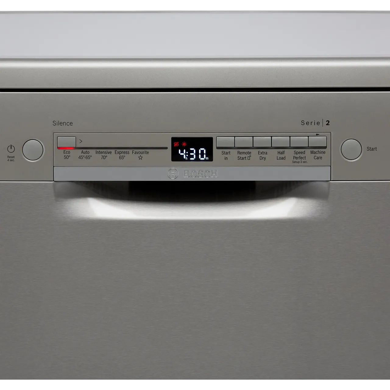 Bosch Series 2 SMS2ITI41G Wifi Connected Standard Dishwasher - Stainless Steel Effect - E Rated