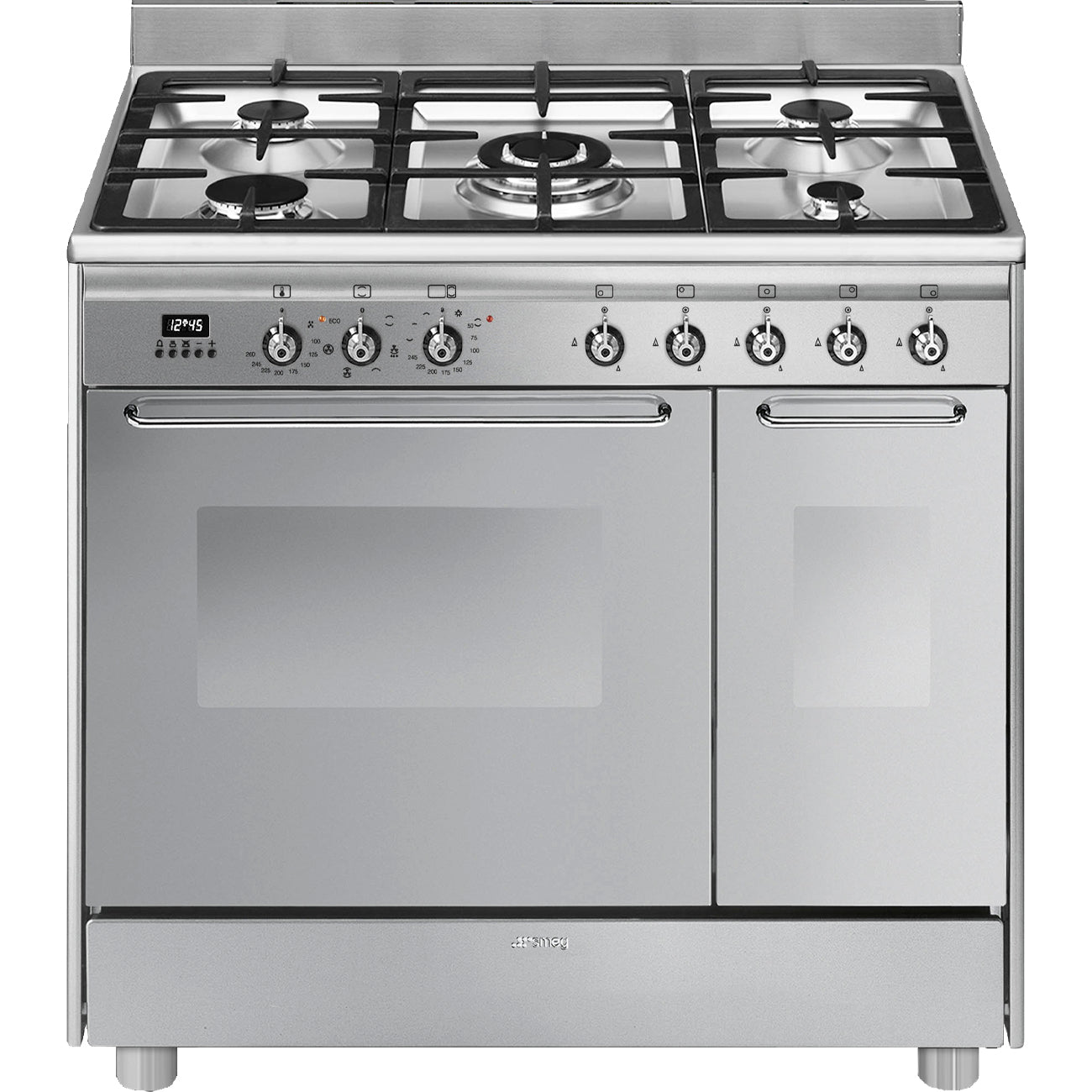 Smeg CC92MX9 90cm Cucina Dual Fuel Range Cooker – STAINLESS STEEL