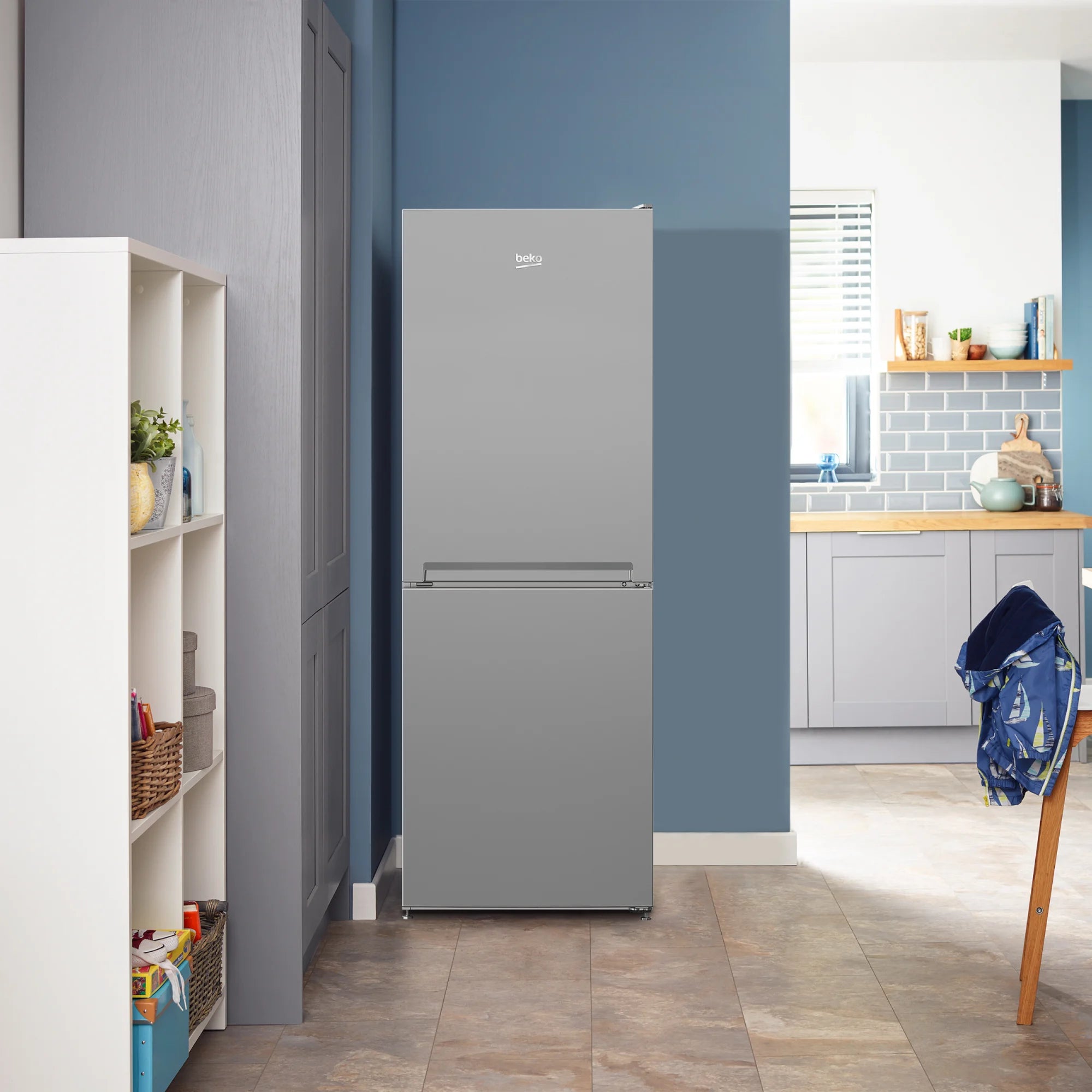 Beko CFG4552S Frost Free Fridge Freezer - silver