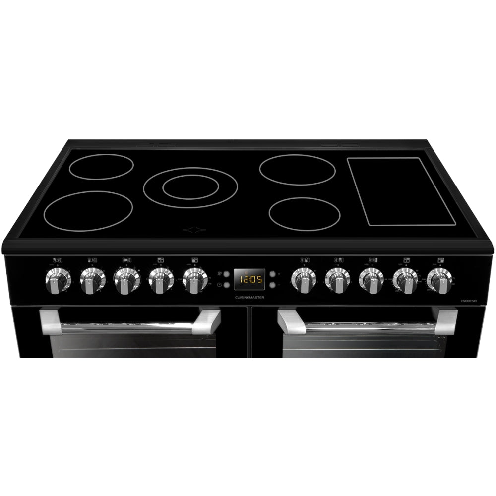 Leisure 100cm Electric Range Cooker with Three Ovens Cuisinemaster  CS100C510k- black