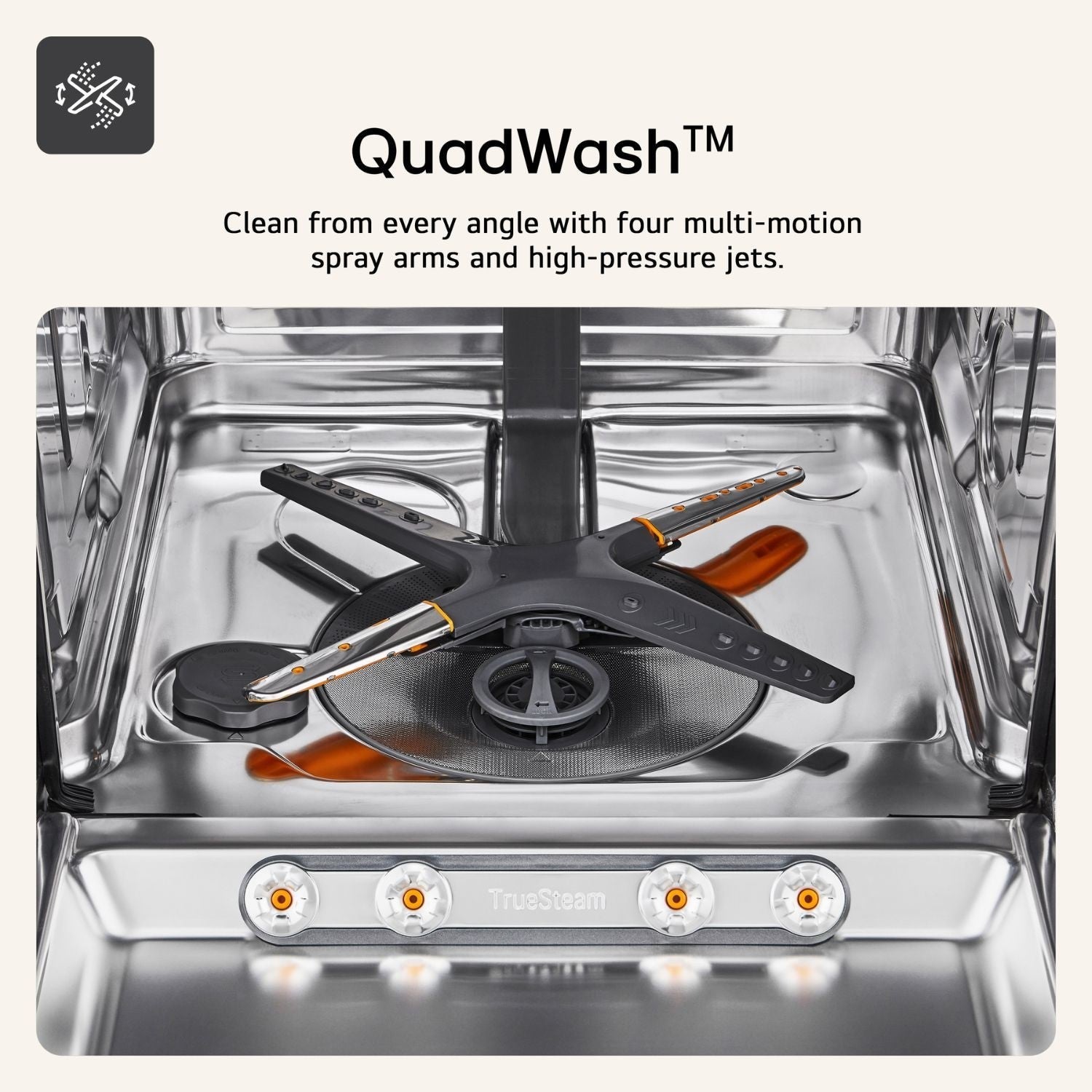 LG DB273TX 60cm Fully Integrated QuadWash Dishwasher - A energy rating